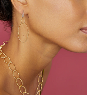 MARRAKECH ONDE 18K Yellow Gold and Diamond Double Drop Earrings