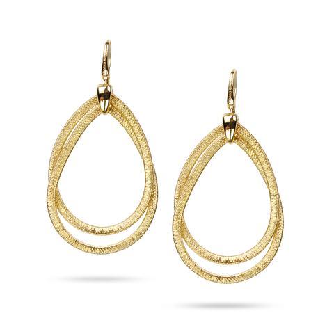 18K Cairo Collection Yellow Gold Medium Drop Earrings