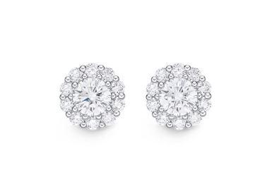 Blossom Diamond Earrings .50 Total Carat Weight