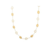 18K Lunaria Collection Gold with White Mother of Pearl Short Necklace