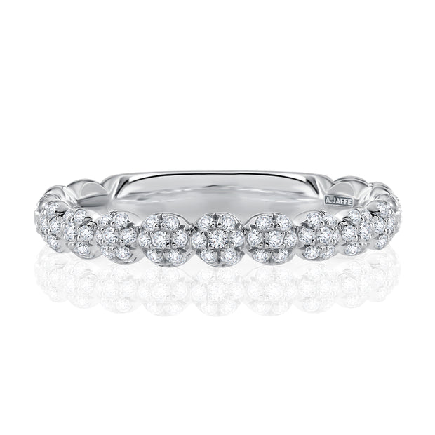 Beautiful Floral Inspired Scalloped Diamond Ring