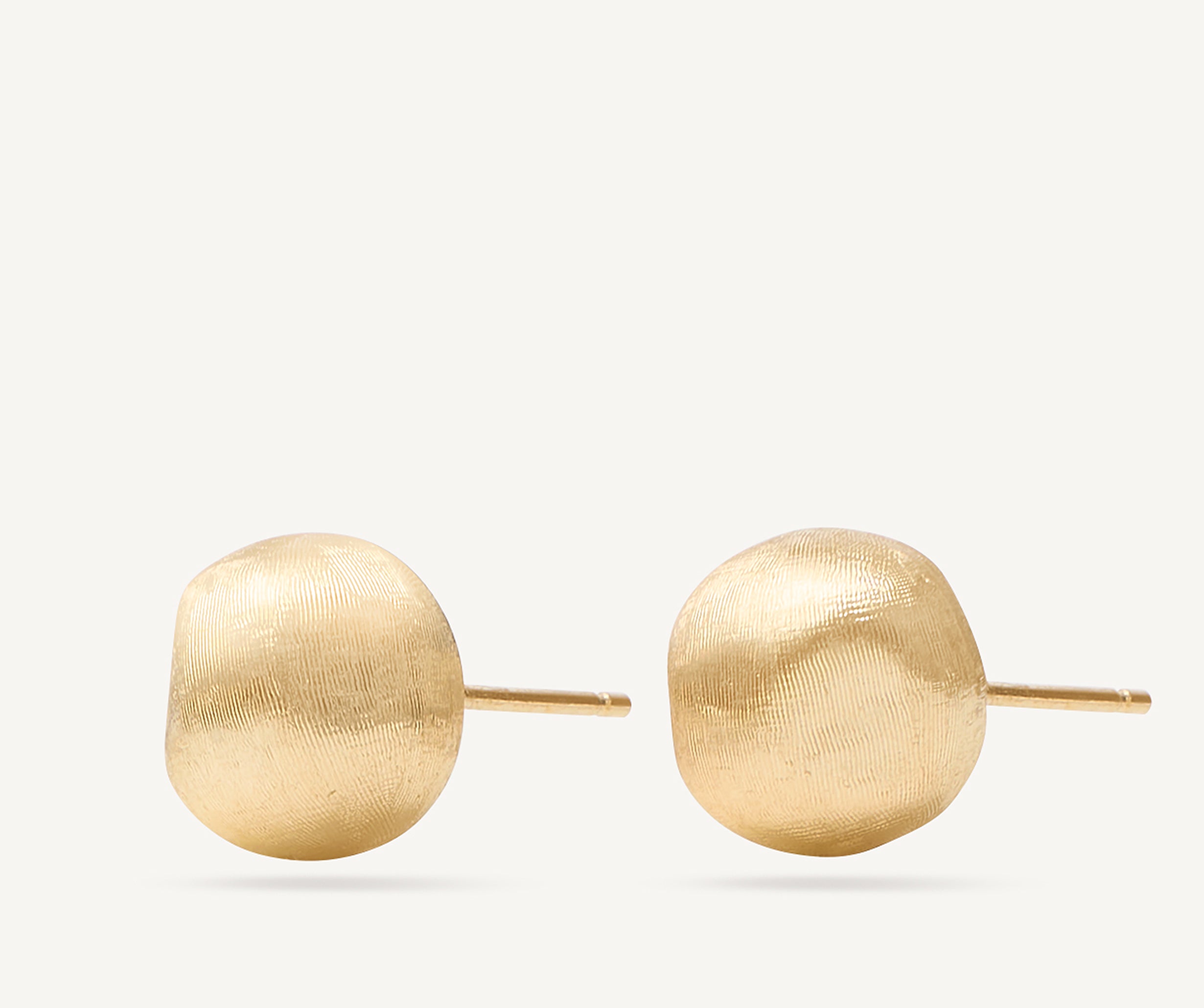 18K Yellow Gold Round Studs, Small