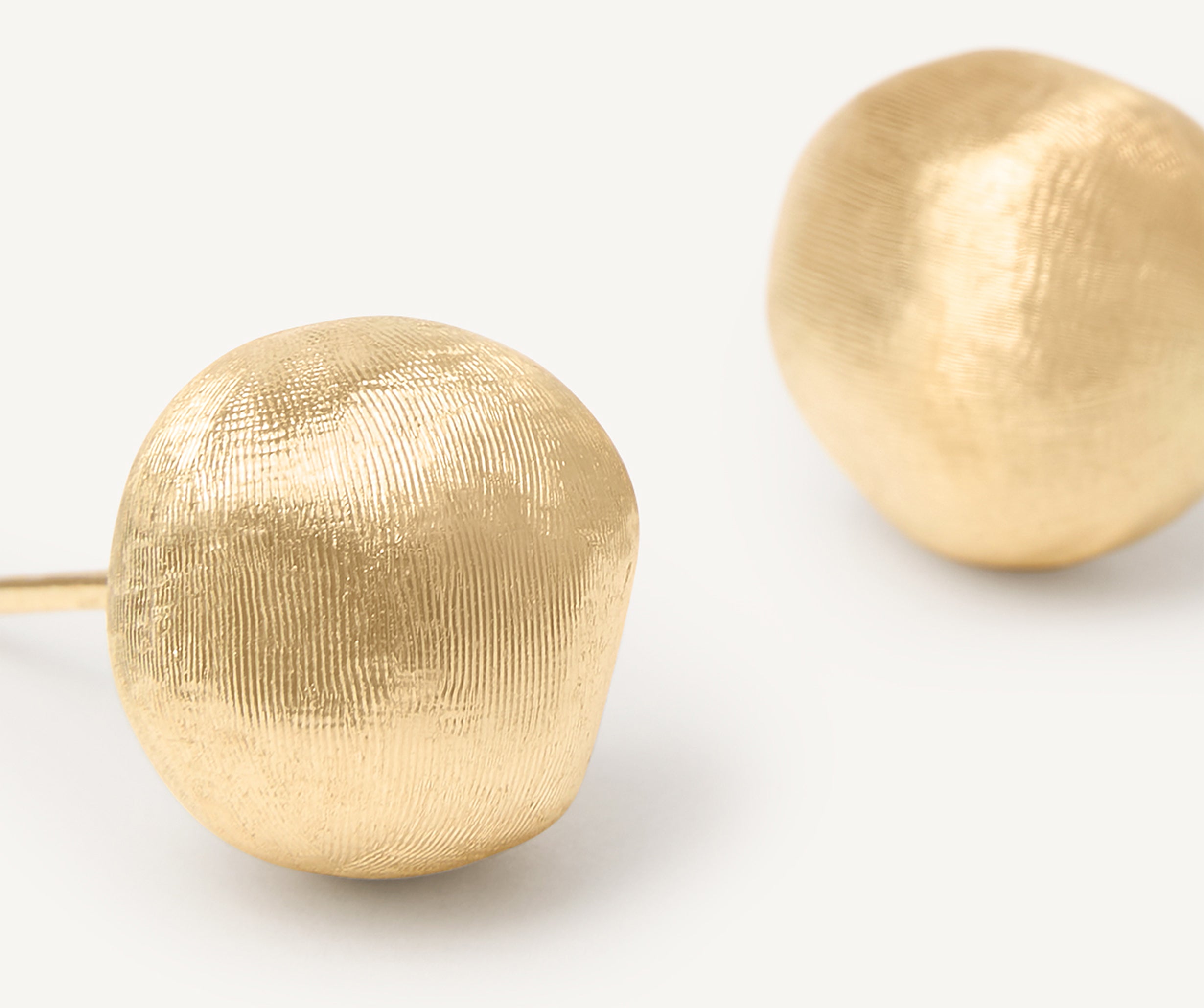 18K Yellow Gold Round Studs, Small
