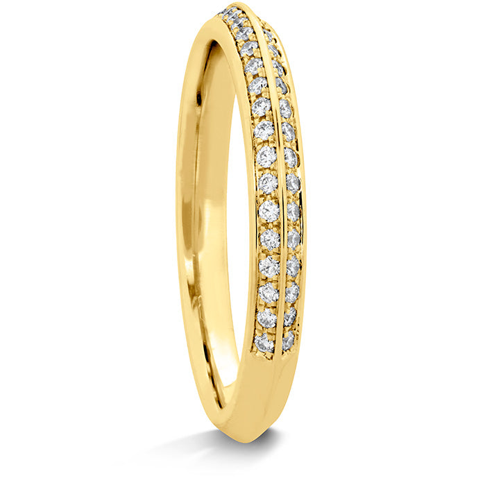 0.18 ctw. Camilla Pave Knife Edge Band in 18K Yellow Gold