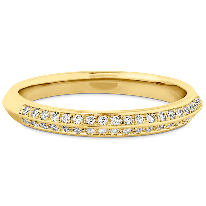 0.18 ctw. Camilla Pave Knife Edge Band in 18K Yellow Gold