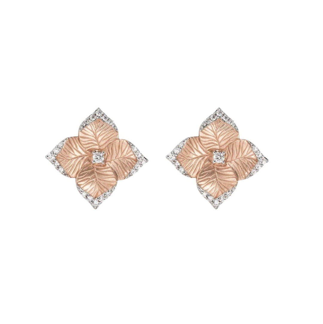 piranesi-oro-fiore-small-flower-with-diamonds-18k-rose-white-gold-earrings-E5182WD-RG