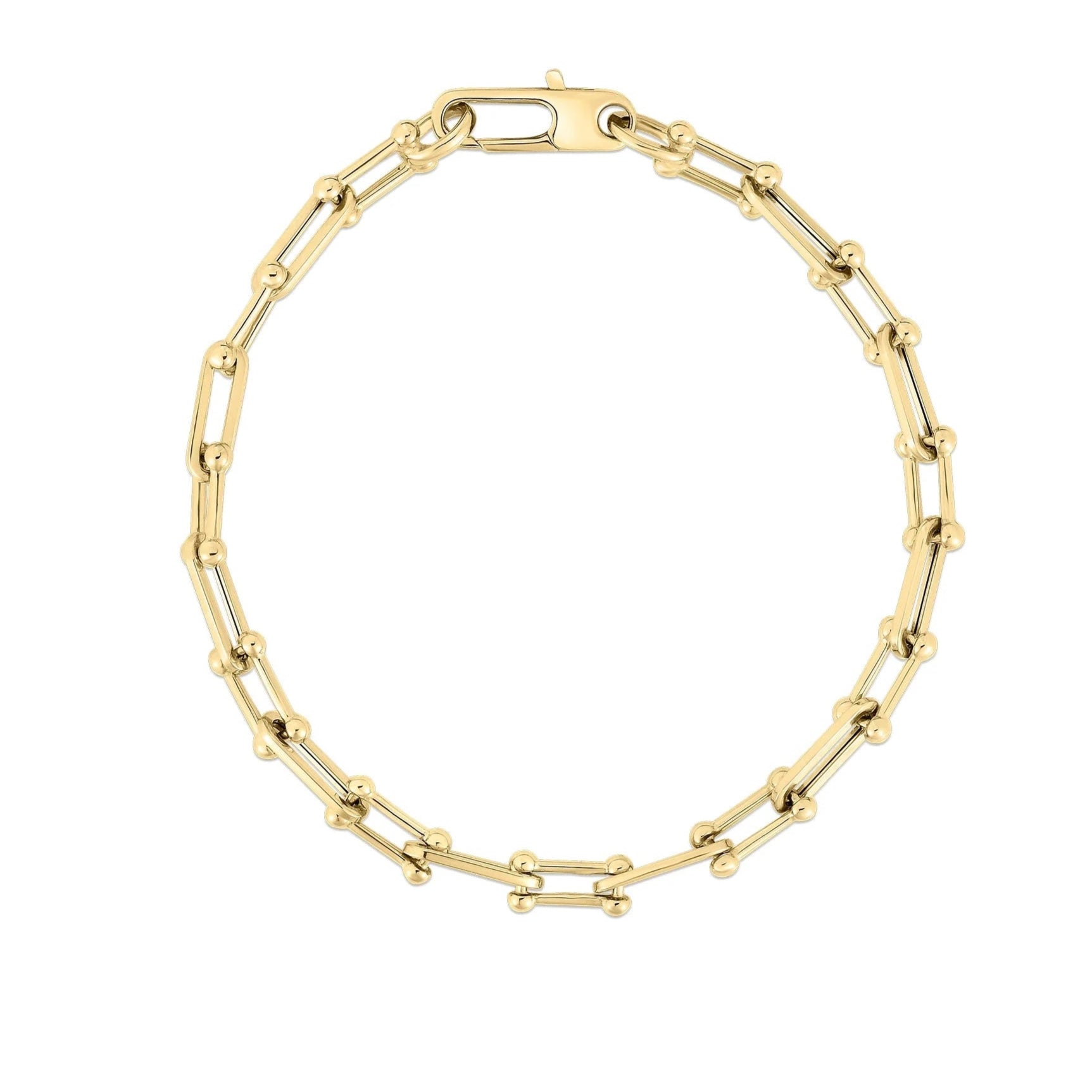 roberto-coin-designer-gold-alternating-beaded-end-and-paperclip-link-bracelet-18k-yellow-gold-5310208AYLB0