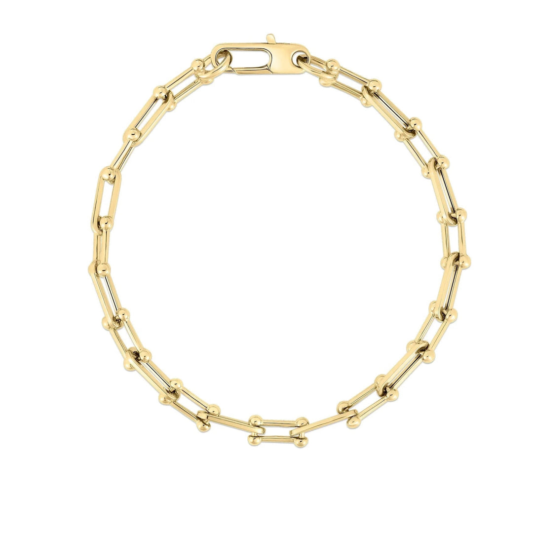 roberto-coin-designer-gold-alternating-beaded-end-and-paperclip-link-bracelet-18k-yellow-gold-5310208AYLB0