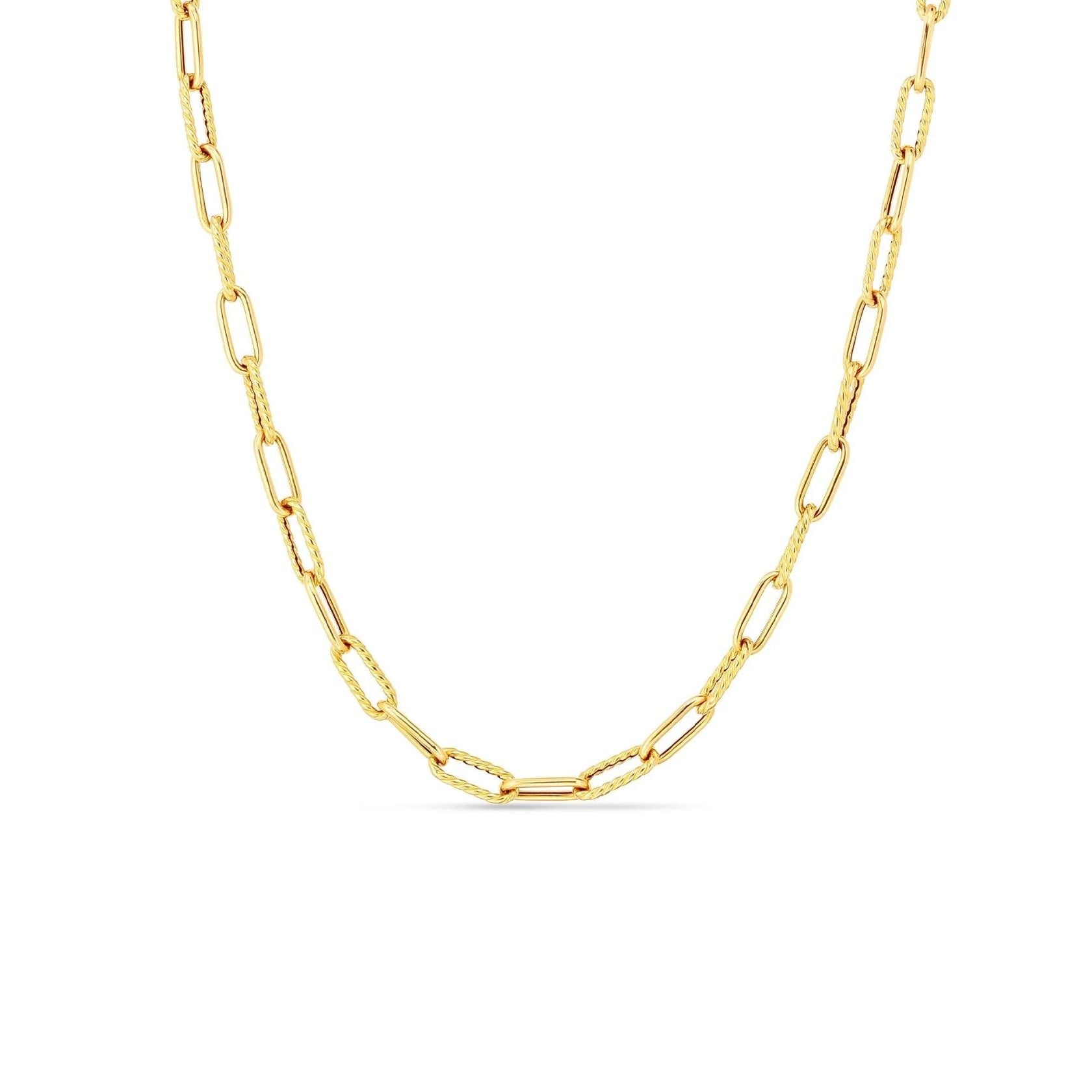 roberto-coin-designer-gold-alternating-polished-and-fluted-paperclip-link-necklace-18k-yellow-gold-5310168AY170