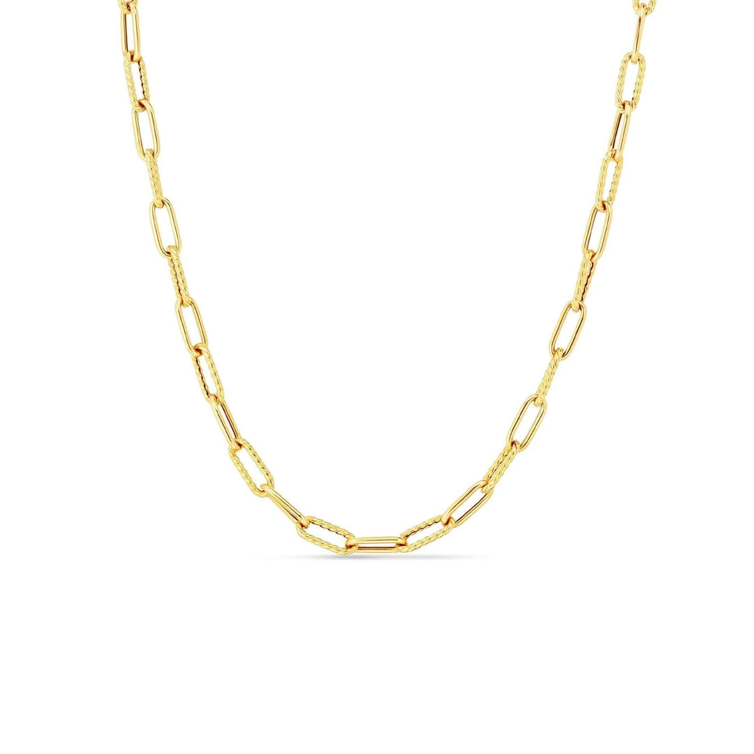 roberto-coin-designer-gold-alternating-polished-and-fluted-paperclip-link-necklace-18k-yellow-gold-5310168AY170