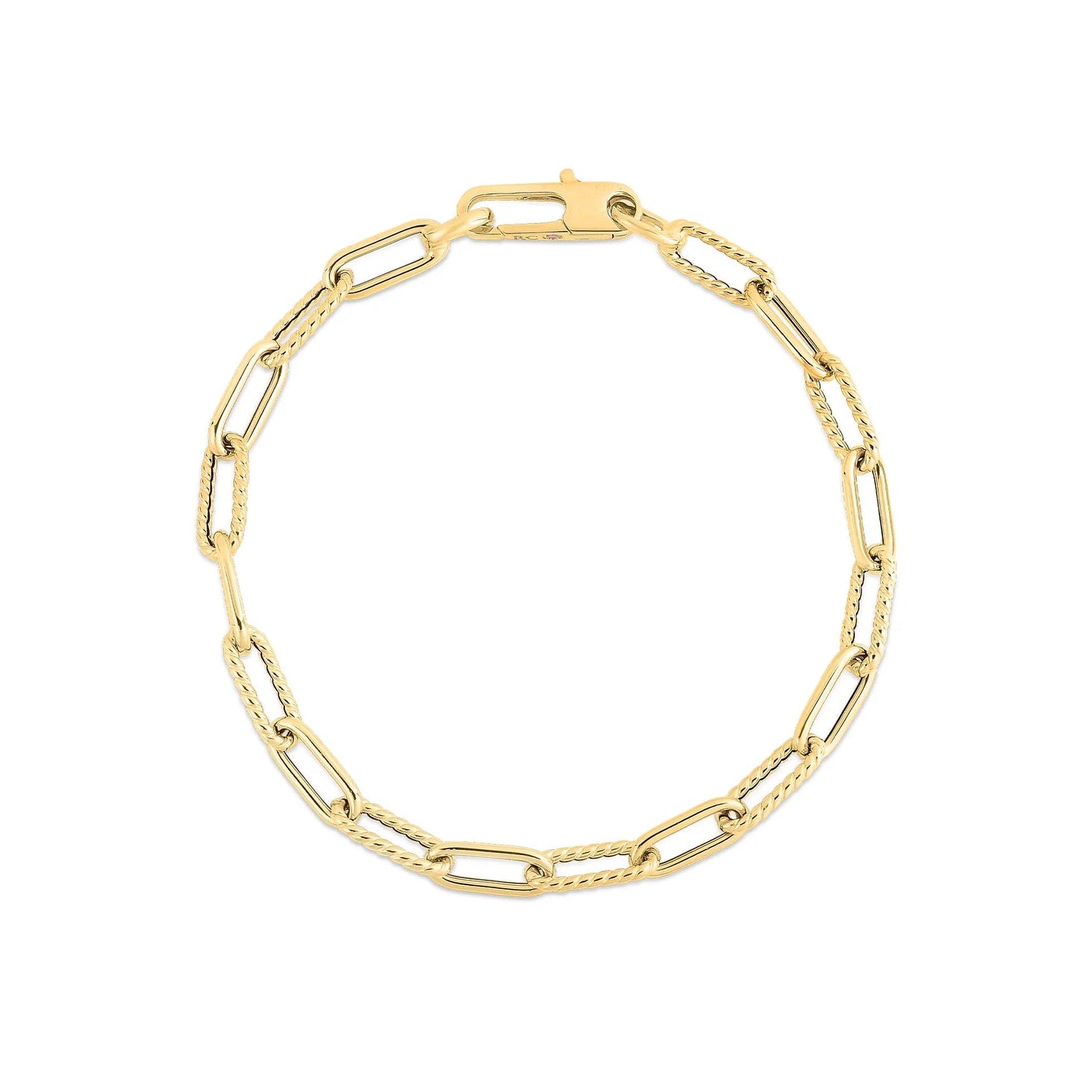 roberto-coin-designer-gold-alternating-polished-fluted-paperclip-link-bracelet-18k-yellow-gold-5310168AYLB0