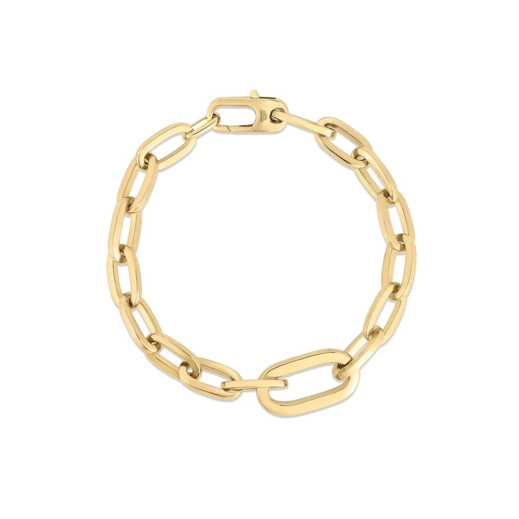 roberto-coin-designer-gold-single-link-large-oro-paperclip-link-bracelet-18k-yellow-gold