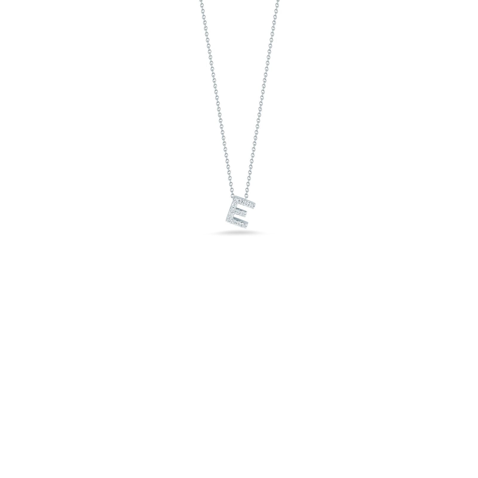 Roberto Coin Tiny Treasures Love Letter Diamond Pendant, 18K White Gold