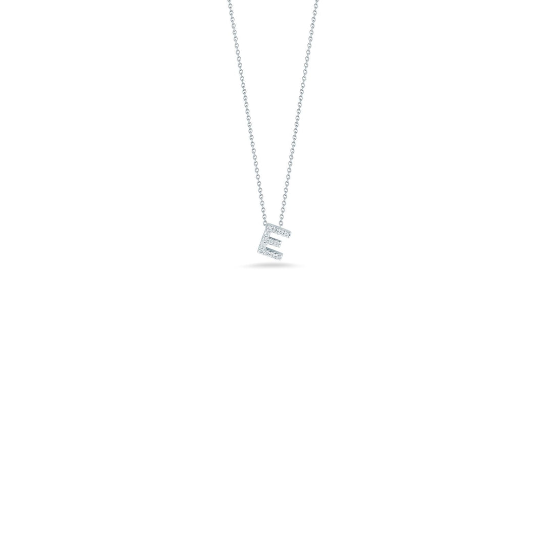 Roberto Coin Tiny Treasures Love Letter Diamond Pendant, 18K White Gold