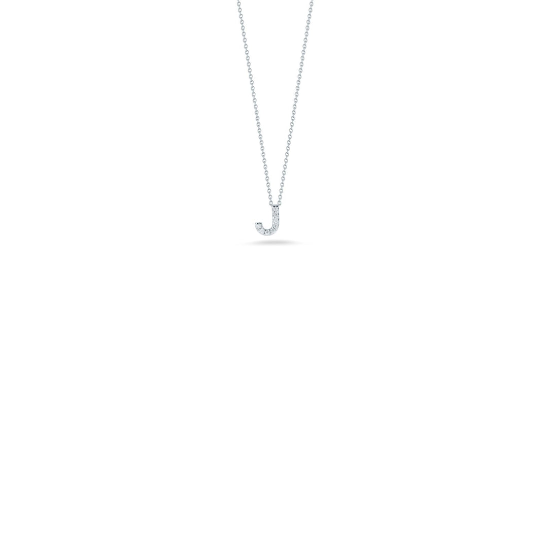 Roberto Coin Tiny Treasures Love Letter Diamond Pendant, 18K White Gold