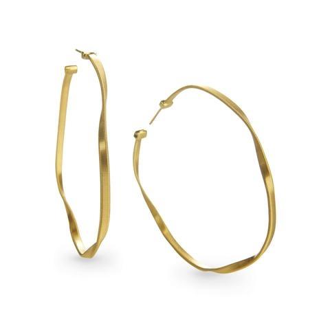 18K Marakech Collection Yellow Gold Large Hoop Earrings