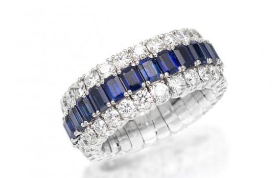 Xpandable Collection Full Eternity Sapphire Band