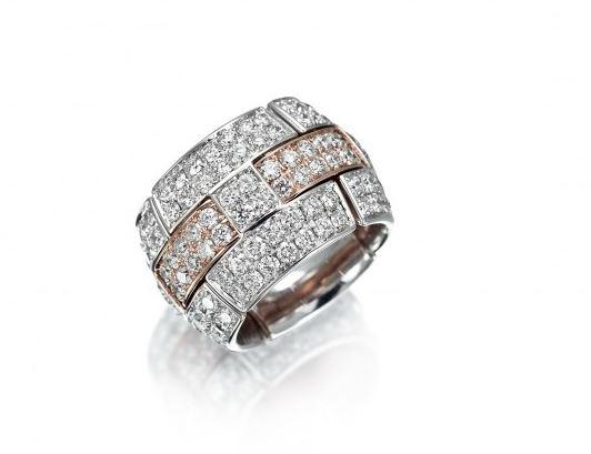 Xpandable Collection H Ring with Diamonds
