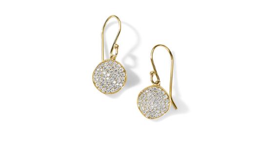 STARDUST Mini Flower Earrings in 18K Gold with Diamonds