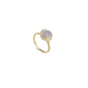 18K Yellow Gold with Diamond Medium Stackable Ring