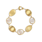 18K Lunaria Collection Yellow Gold and White Mother of Pearl Bracelet