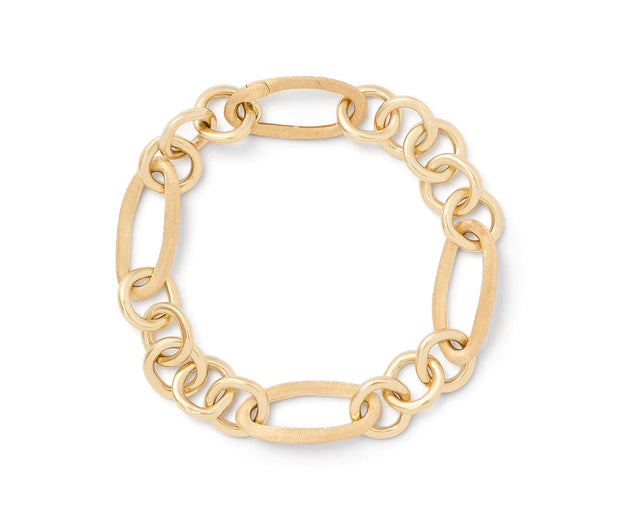 Jaipur Link Collection 18K Yellow Gold Mixed Link Bracelet