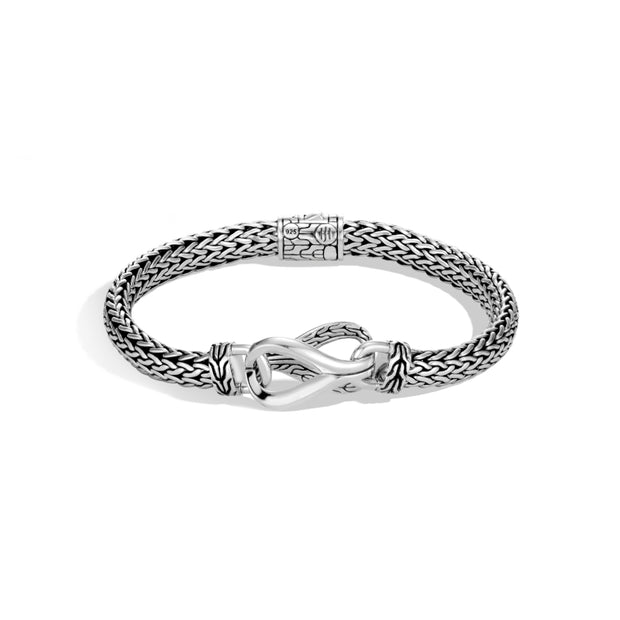 Asli Classic Chain Link Station Bracelet in Silver