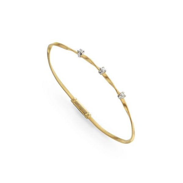 18K Marrakech Collection Yellow Gold Stackable Bangle with Diamonds