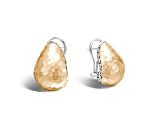 Classic Chain Hammered Buddha Belly Earring