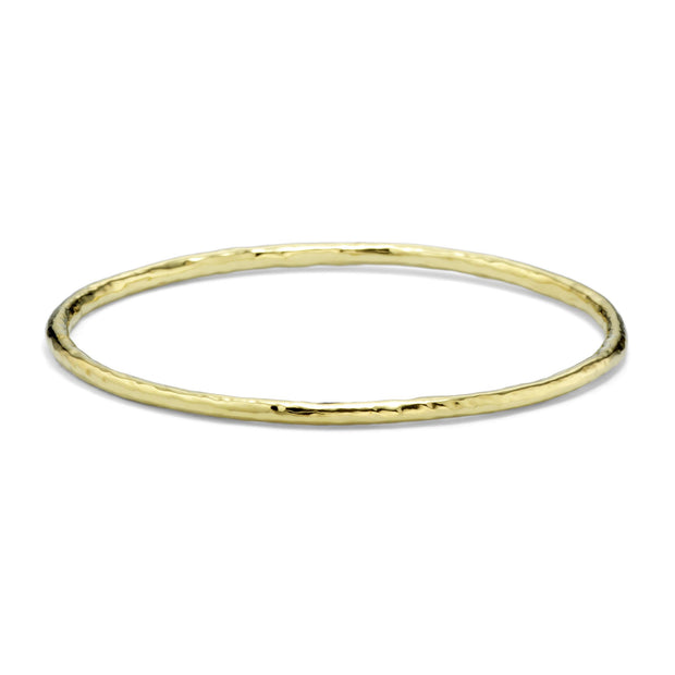 18K Classico Hammered Small Bangle