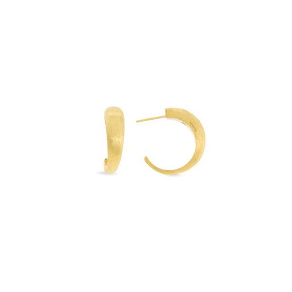 18K Lucia Collection Gold Medium Hoop Earrings
