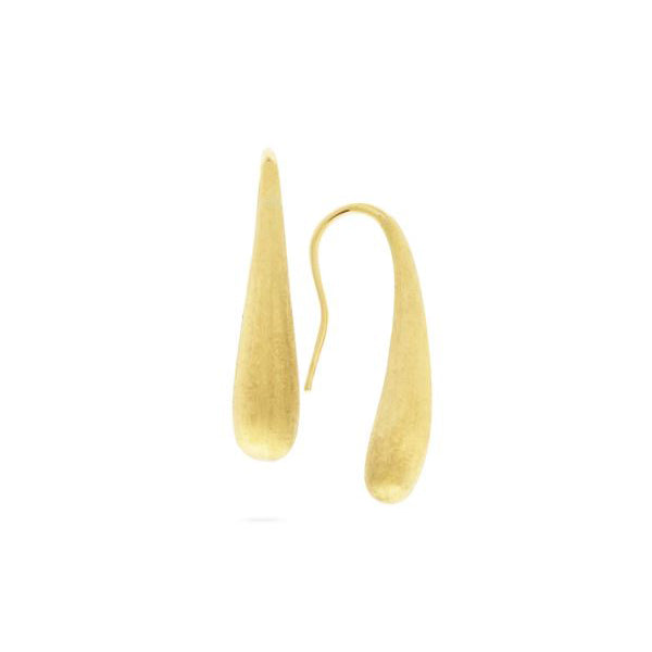 18K Lucia Collection Gold Modern Teardrop Earrings
