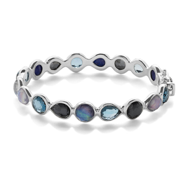 Sterling Silver Rock Candy® All Around® Hinged Bangle in Eclipse