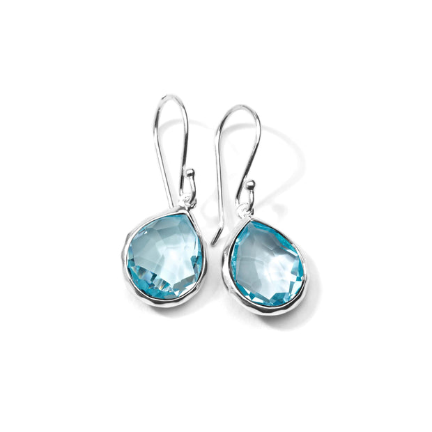 Sterling Silver Rock Candy® Mini Teardrop Earrings in Blue Topaz