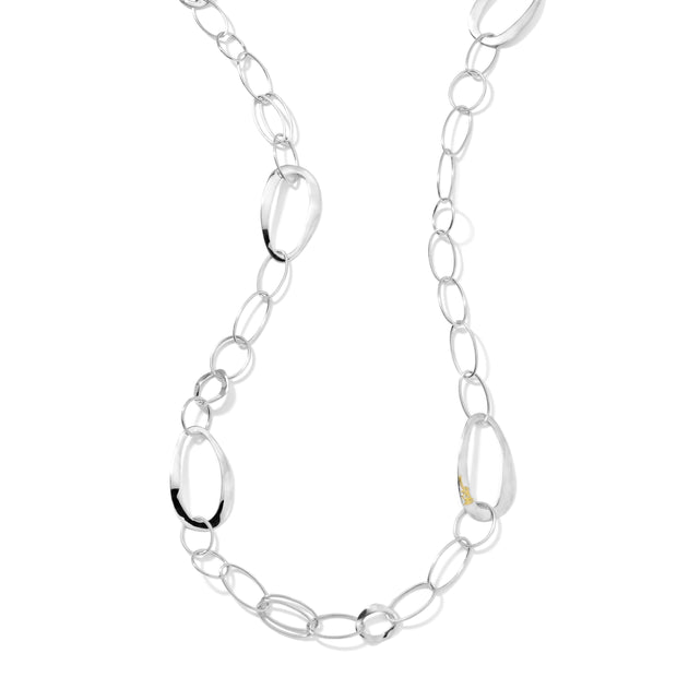 Sterling Silver Classico Cherish Chain Necklace 41.5"