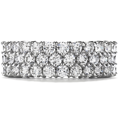 Right Hand Ring, Triple-Row Eternity Band